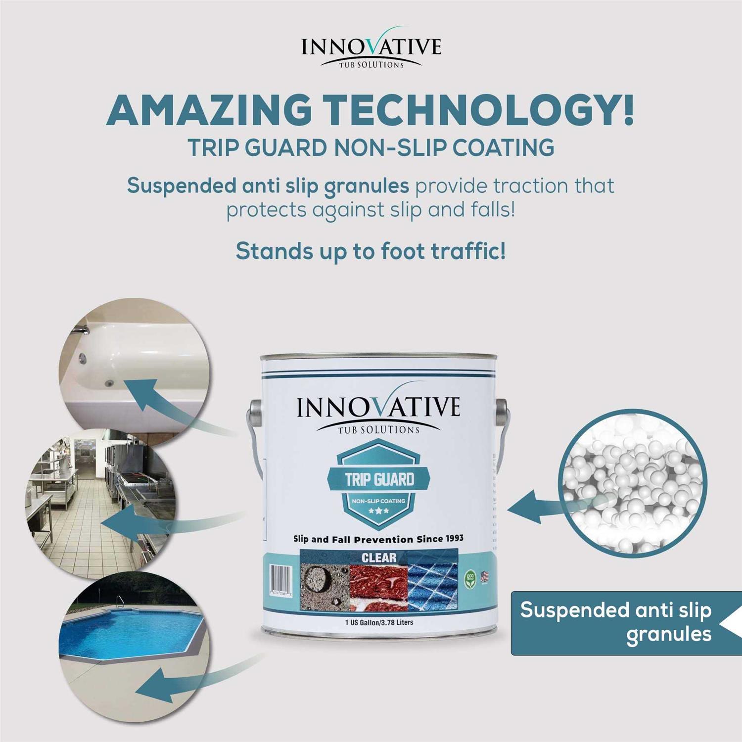 Trip Guard Clear Anti Slip Non skid Safety Tile and Floor Treatment - Cheap Fitting