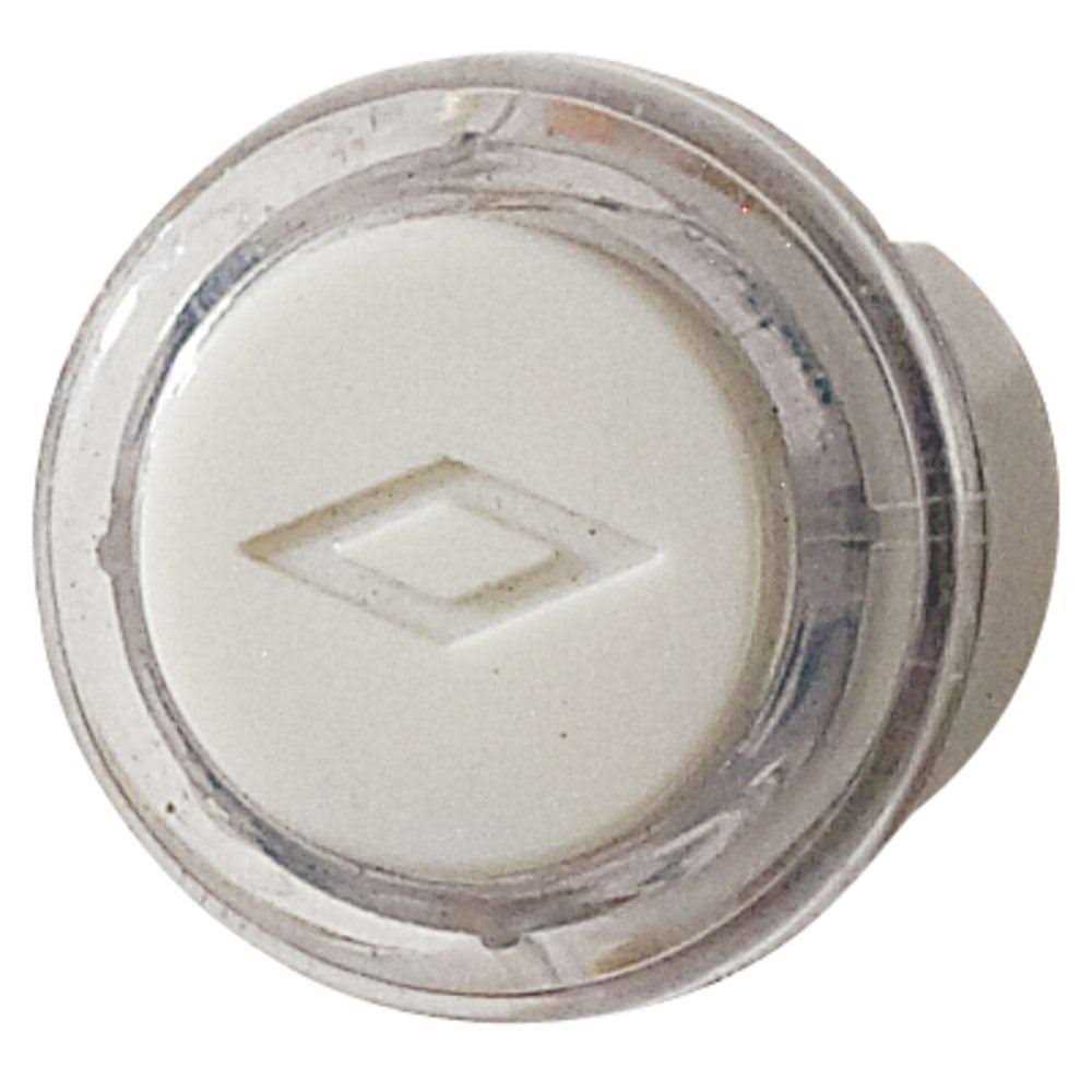 Nutone PB18LWHCL Lighted Door Chime Pushbutton; Clear w/ White Cap - Cheap Fitting