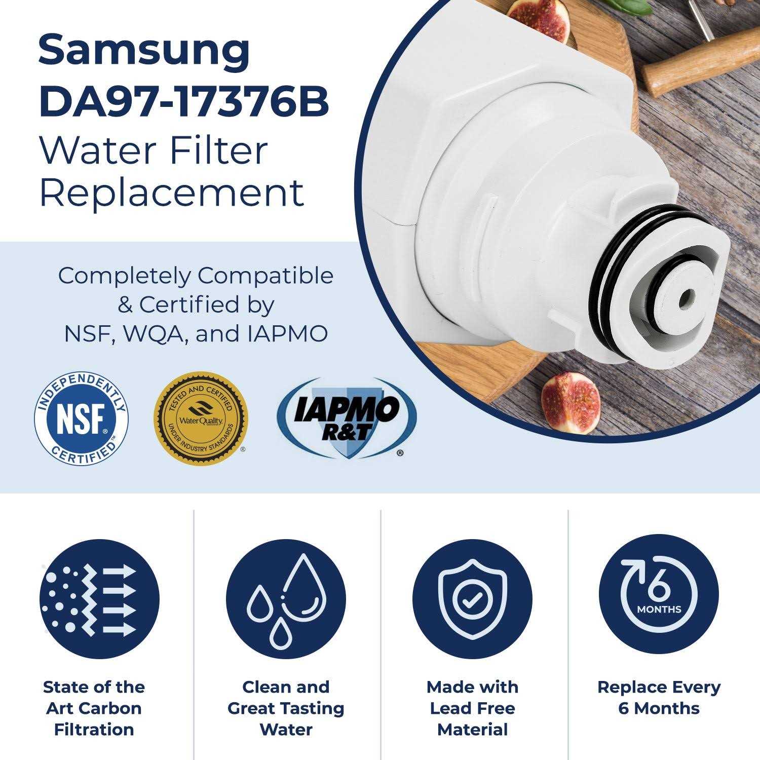 Pureline DA97-17376B and Haf qin Water Filter Replacement for Samsung Haf-qin - Cheap Fitting
