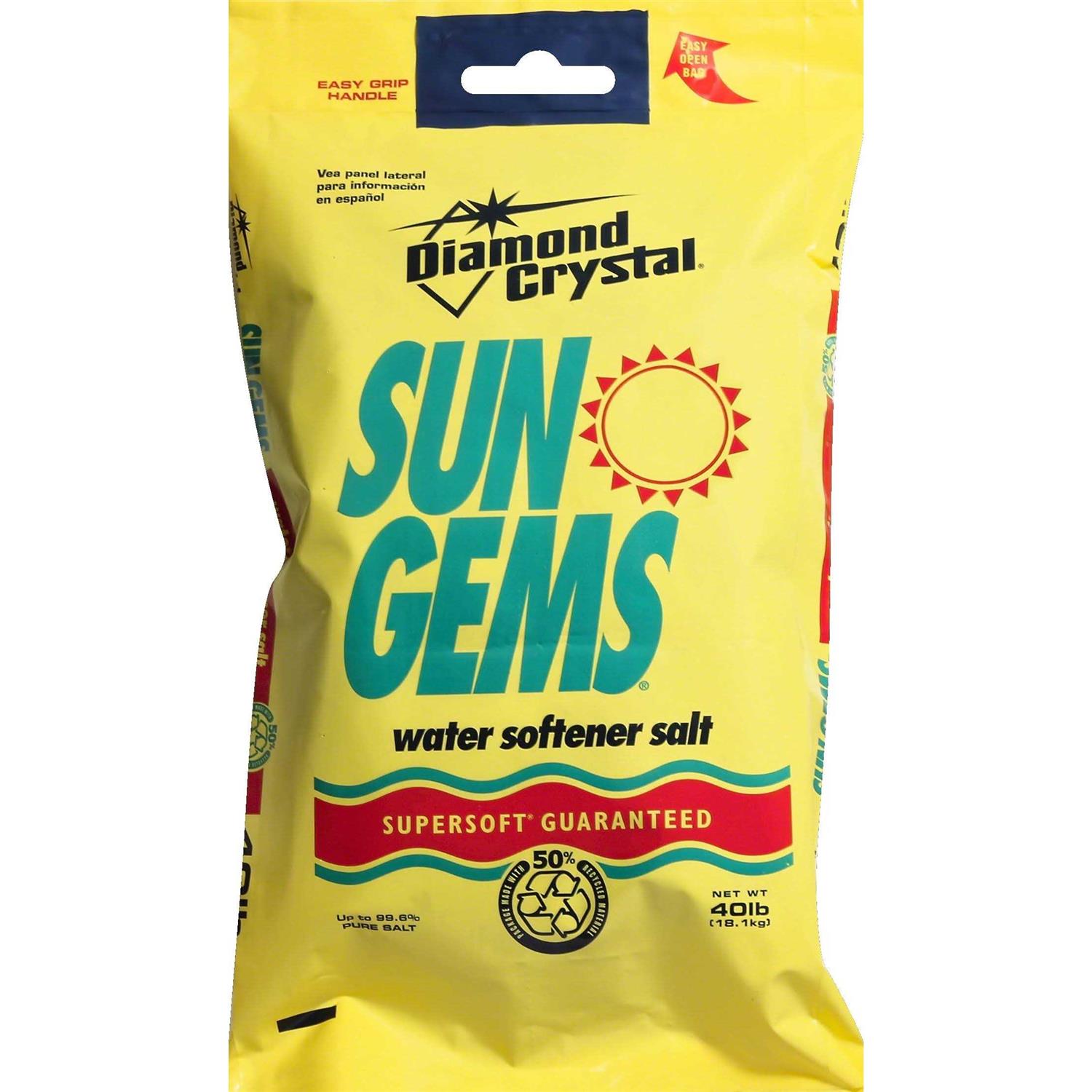 Diamond Crystal Sun Gems Water Softener Salt - Cheap Fitting