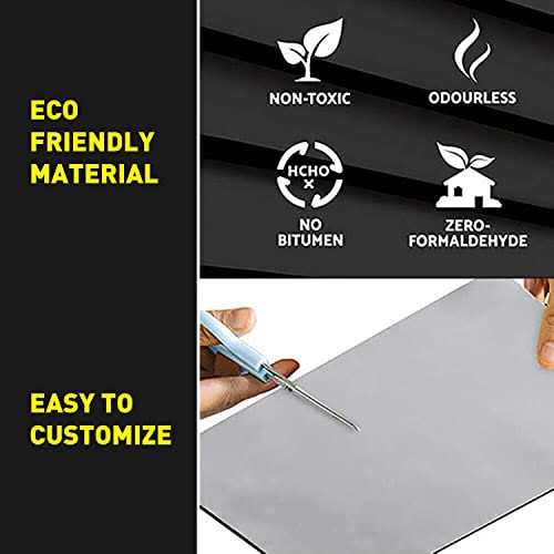 Homchek 394mil/10mm Heat & Sound Insulation Mat 16.15 Sqft Self-adhesive Sound Deadener Mat Noise Control Hood Insulation Sound Deadening Dampening - Cheap Fitting