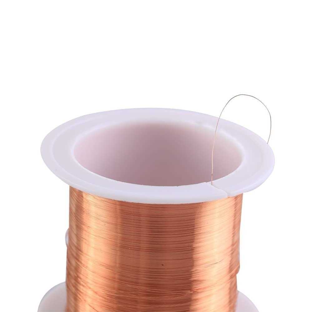 0.1mm Copper Wire 50m Enameled Magnet Winding Wire High Temperature Resistance Craft Wire for Transformers Inductors - Cheap Fitting