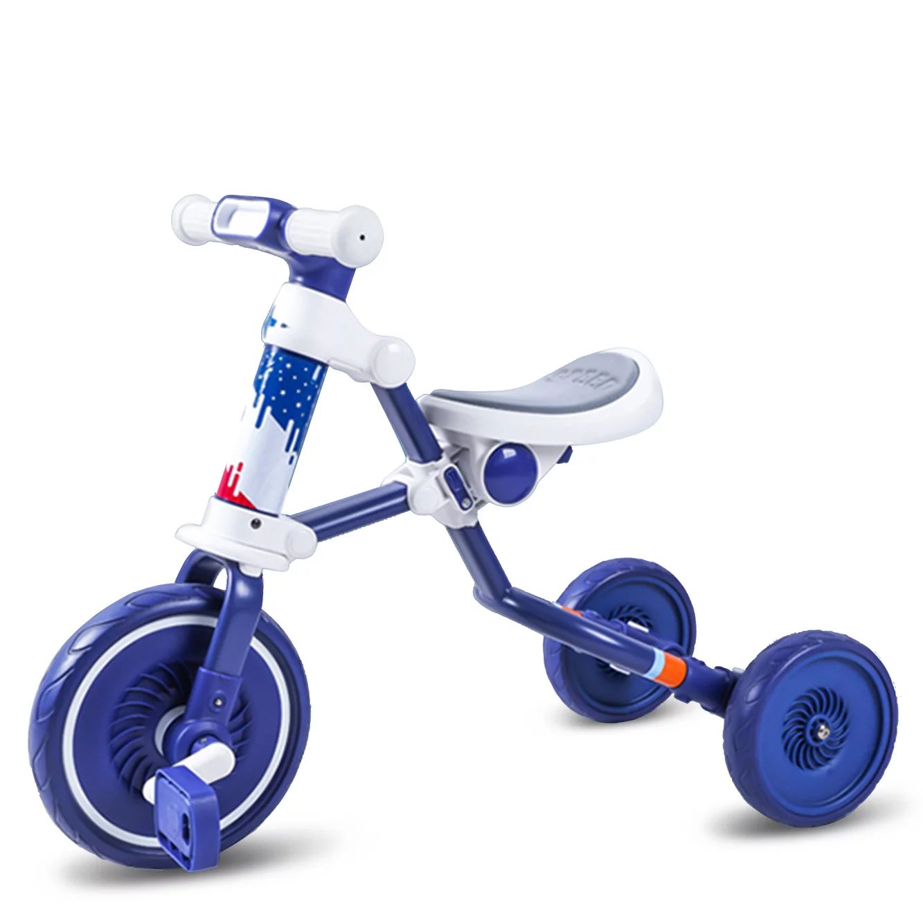 3 in 1 Kids Tricycles for 2-4 Years Toddler Boys & Girls - Baby Balance Bike - Foldable 3 Wheel First Trike - Adjustable Seat - Cheap Fitting