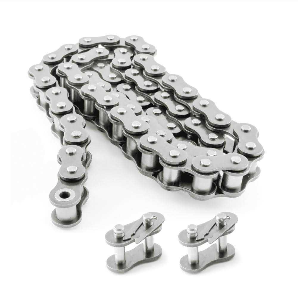 Pgn #41 Stainless Steel Roller Chain 10 Feet + 2 Free Connecting Links - Cheap Fitting