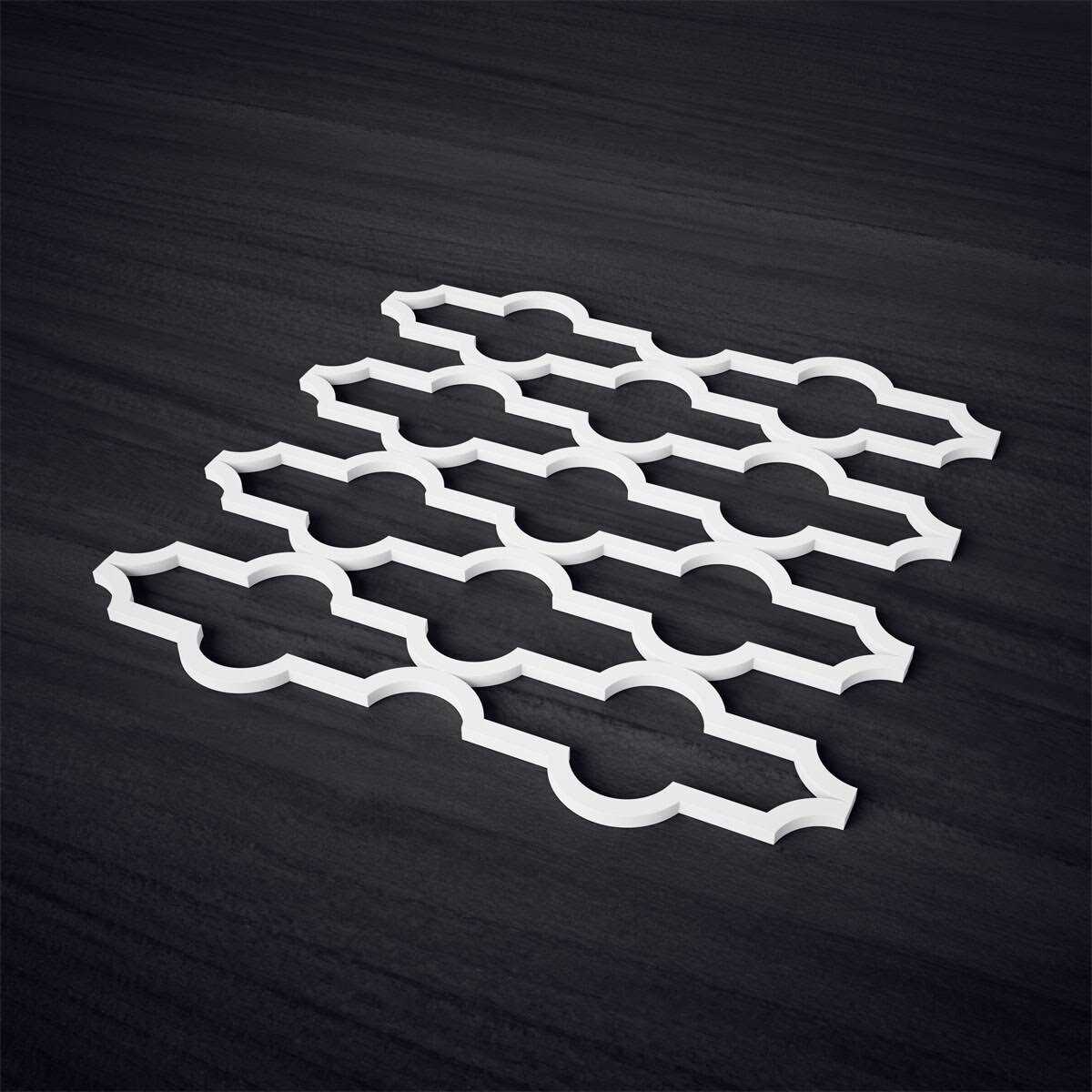 Ekena Millwork Casablanca Decorative Fretwork Wall Panels in Architectural Grade PVC - Cheap Fitting