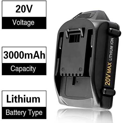 2 Packs 3000mAh 20 Volt Lithium ion WA3525 WA3578 WA3575 Replacement Battery Compatible with Worx 20V Battery WA3520 WA3525 WA3571 WG151s WG251s - Cheap Fitting