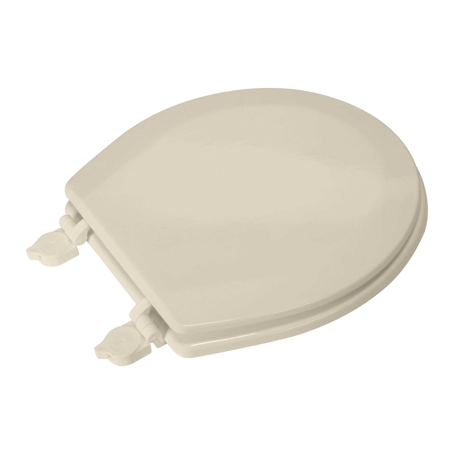 Bath Bliss Beveled Standard Round Toilet Seat - Cheap Fitting