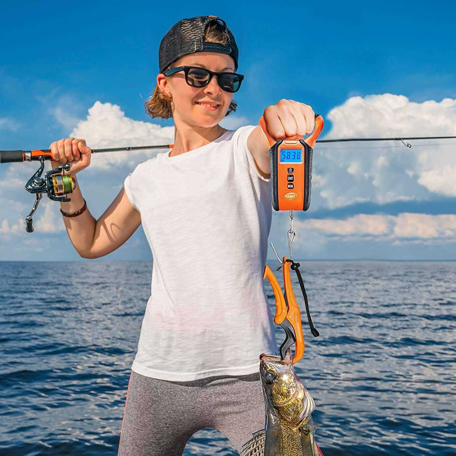 FULGATI Waterproof Fish Scale Floating Fishing Scale with Lip Gripper - Cheap Fitting