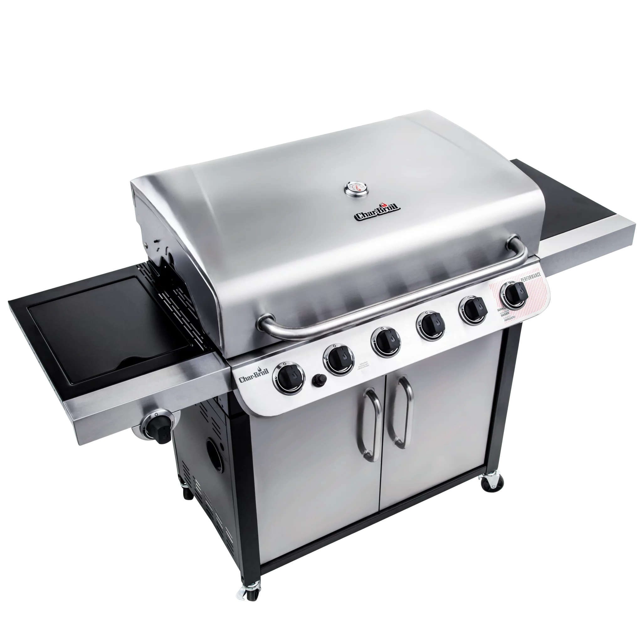 Char-Broil Performance Series 6-burner Liquid Propane Gas Grill with Side Burner, Black & Stainless - Cheap Fitting