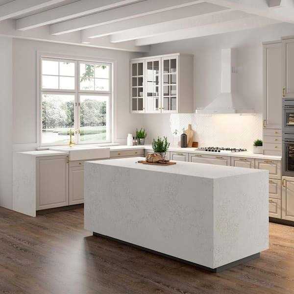VIATERA 3 in. x 3 in. Quartz Countertop Sample - Cheap Fitting