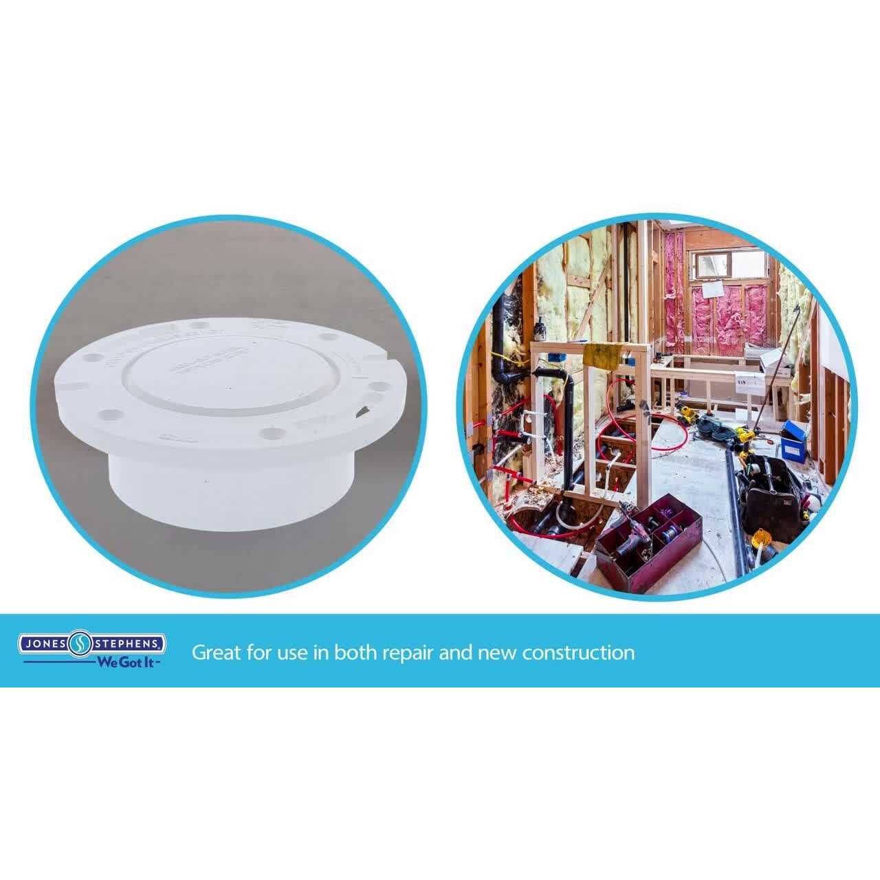 Jones Stephens C50308 3 PVC Closet Flange with Long Barrel - Cheap Fitting