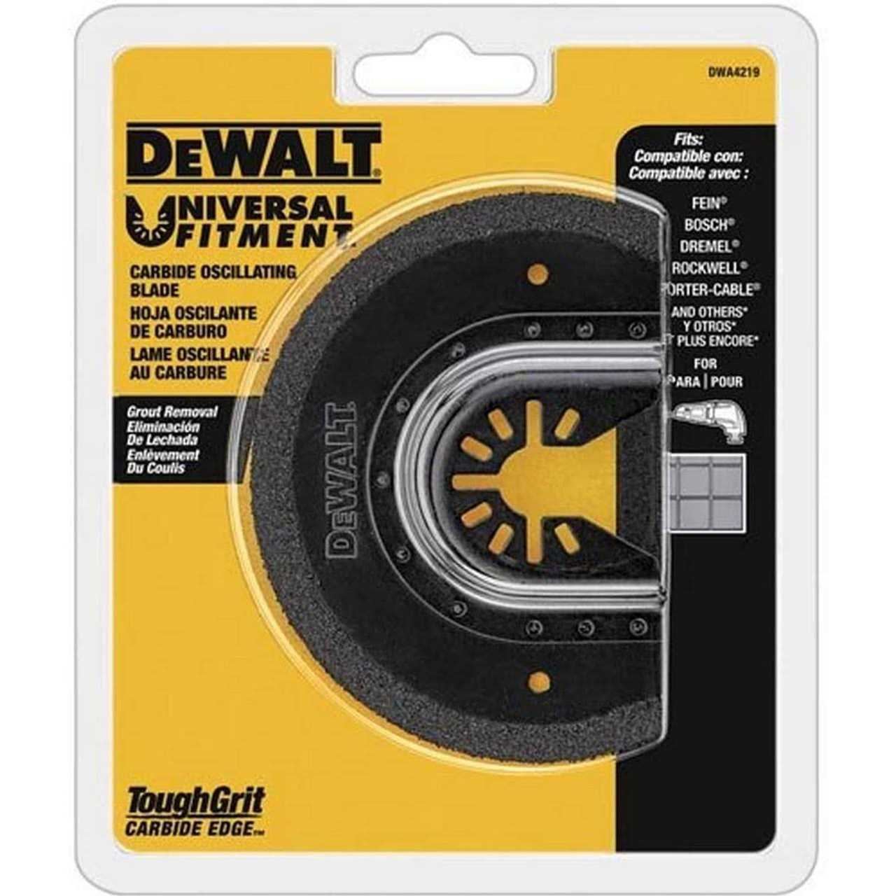 Dewalt Oscillating Carbide Grout Removal Blade DWA4219 - Cheap Fitting