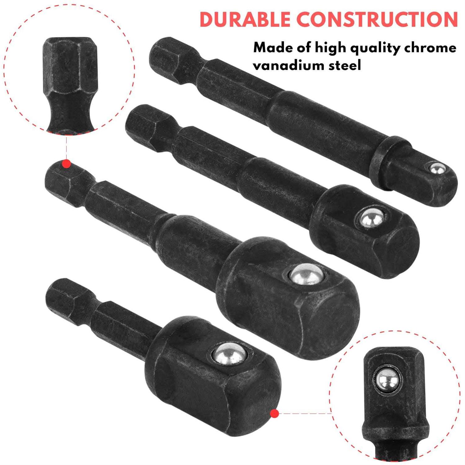 BILITOOLS Socket Adapter Set 17 Piece includes Reducer - Cheap Fitting