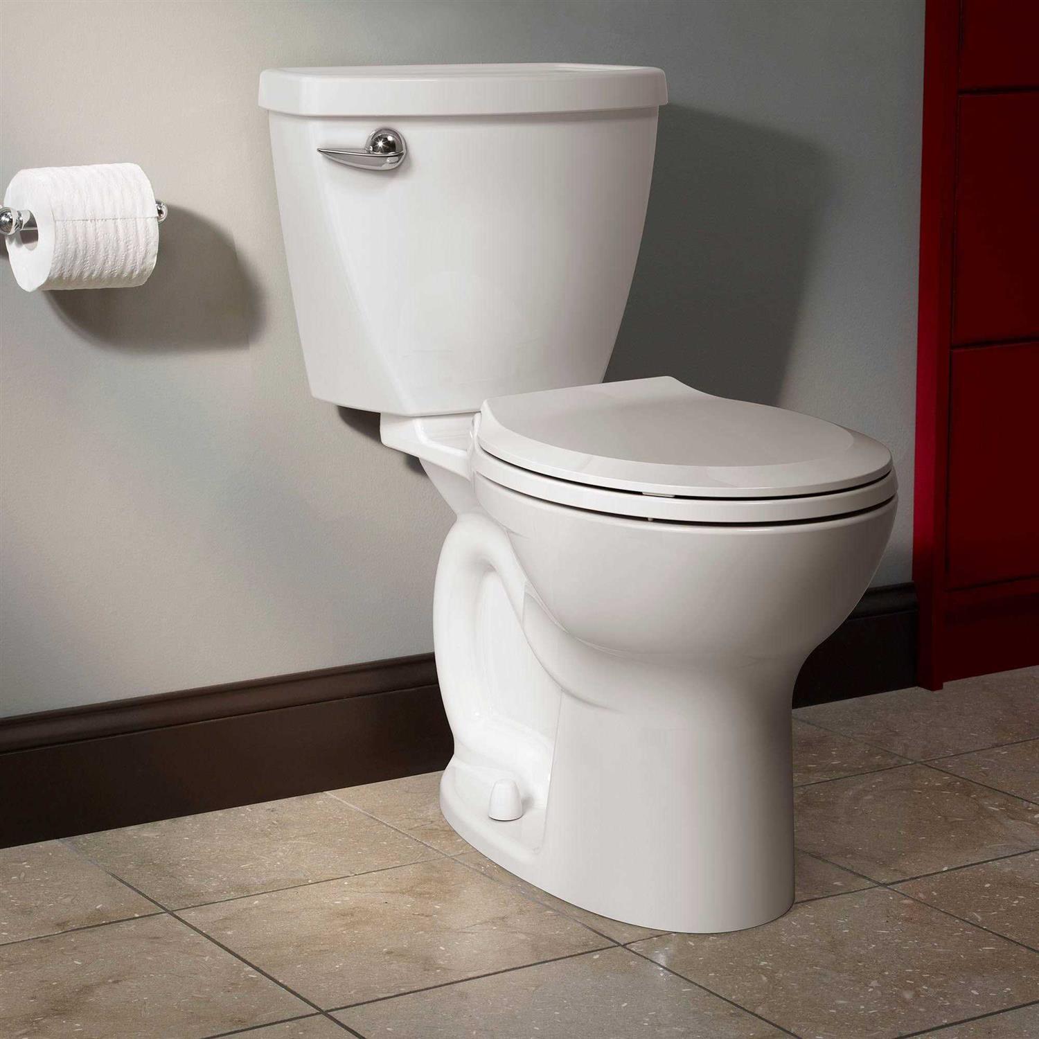 American Standard 270DB001.020 Cadet 3 Powerwash 2-Piece 1.6 GPF Round Toilet in White - Cheap Fitting