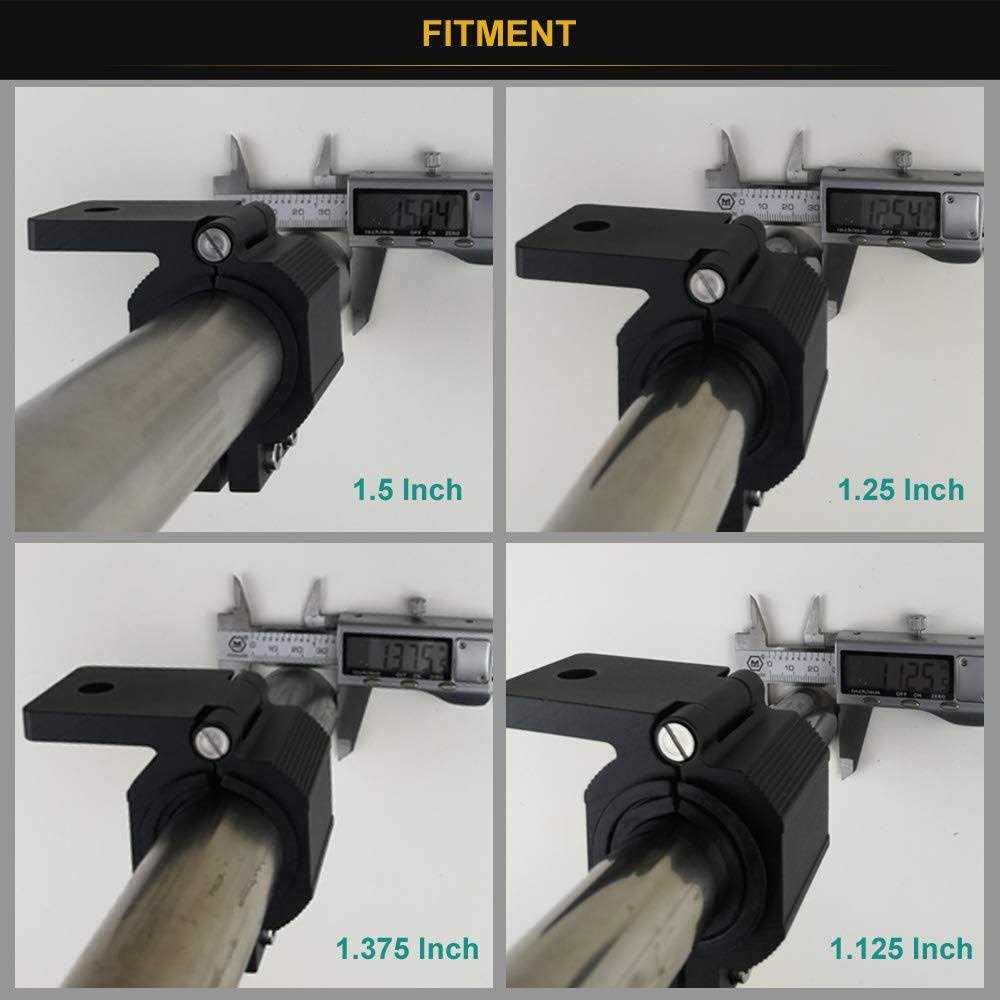 Audak 1 Pair Aluminum Mounting Bracket Kit Tube Clamp for 1.125 1.25 1.375 1.5 Inch Bullbar Roof Rack Roll Cage Horizontal Bar - Cheap Fitting