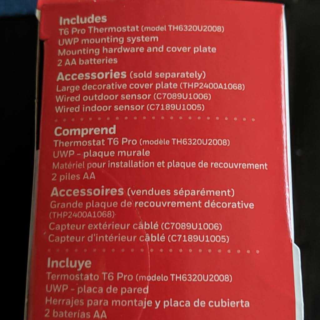 Honeywell TH6320 - Cheap Fitting