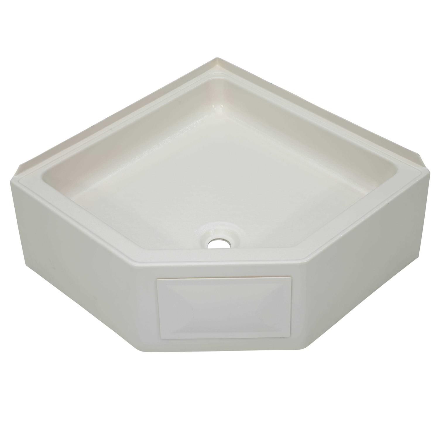 Lippert 27In X 27In Corner Shower Pan 298087 - Cheap Fitting
