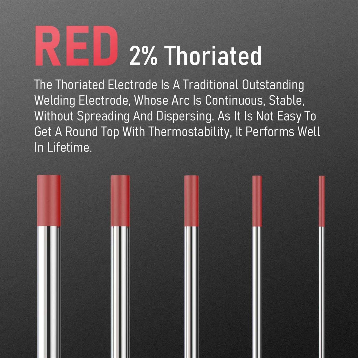 Yeswelder Tig Welding Tungsten Electrode 2% Thoriated - Cheap Fitting