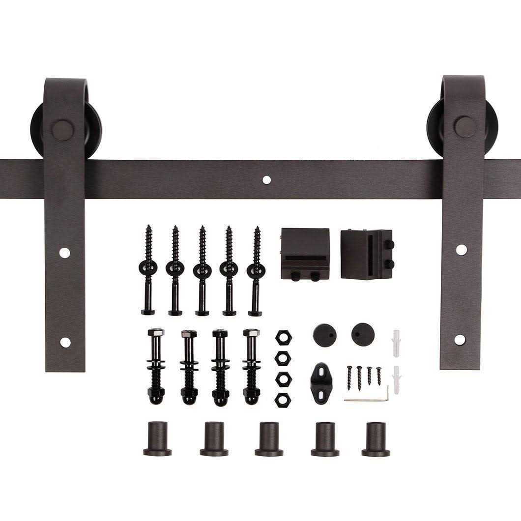 Coast Sequoia INC K Series 84 DIY Knotty Pine Wood Sliding Barn Door with Hardware Kit - Cheap Fitting