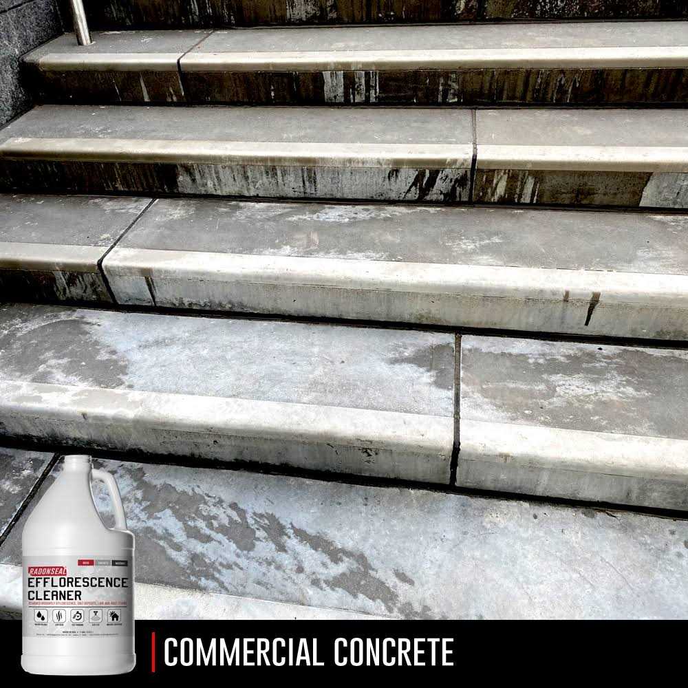RadonSeal Efflorescence Remover Cleans Efflorescence Mortar Haze Lime Deposits And Rust Stains No Odor Safe For Use Indoors & Outdoors - Cheap Fitting