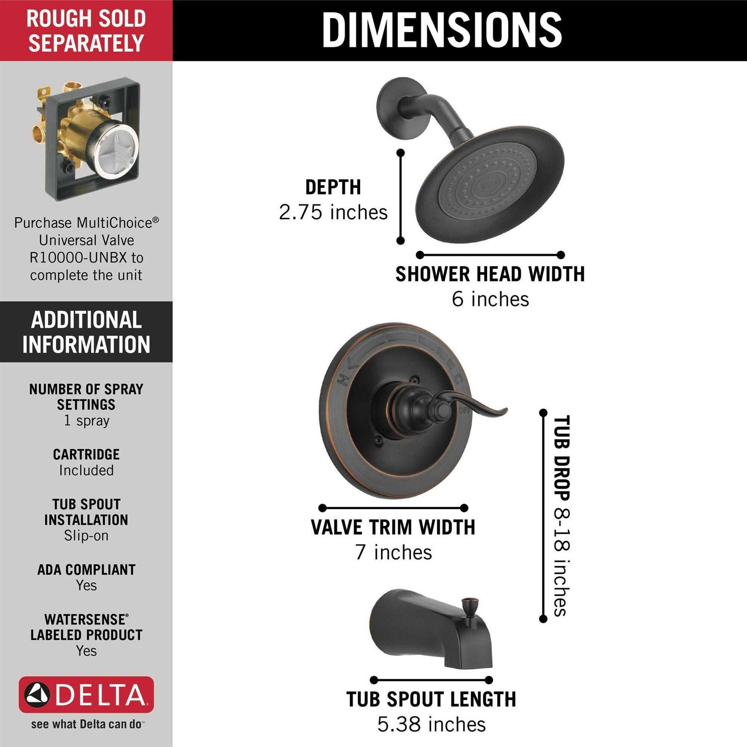 Delta Windemere 14 Series BT14496 - Cheap Fitting