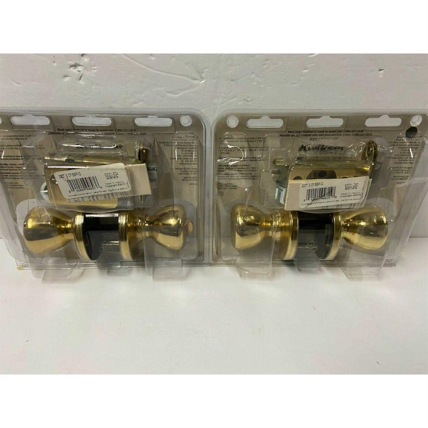 Kwikset Brass Passage Tylo Knob 200T-3V1 - Cheap Fitting