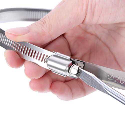 Boao 4 Pieces Adjustable 304 Stainless Steel Duct Clamps Hose Clamp - Cheap Fitting