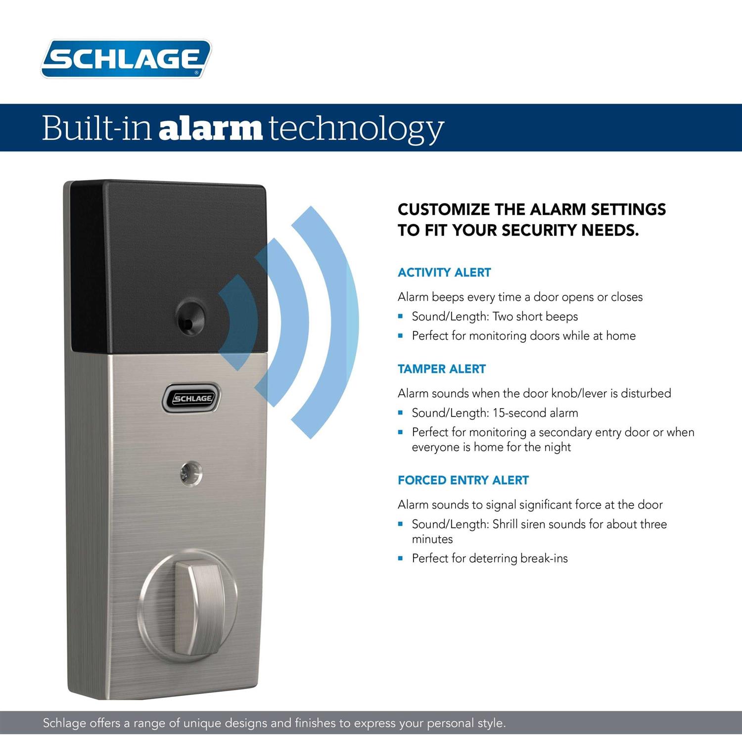 Schlage Connect Century Alarm Smart Deadbolt BE469ZPCEN - Cheap Fitting