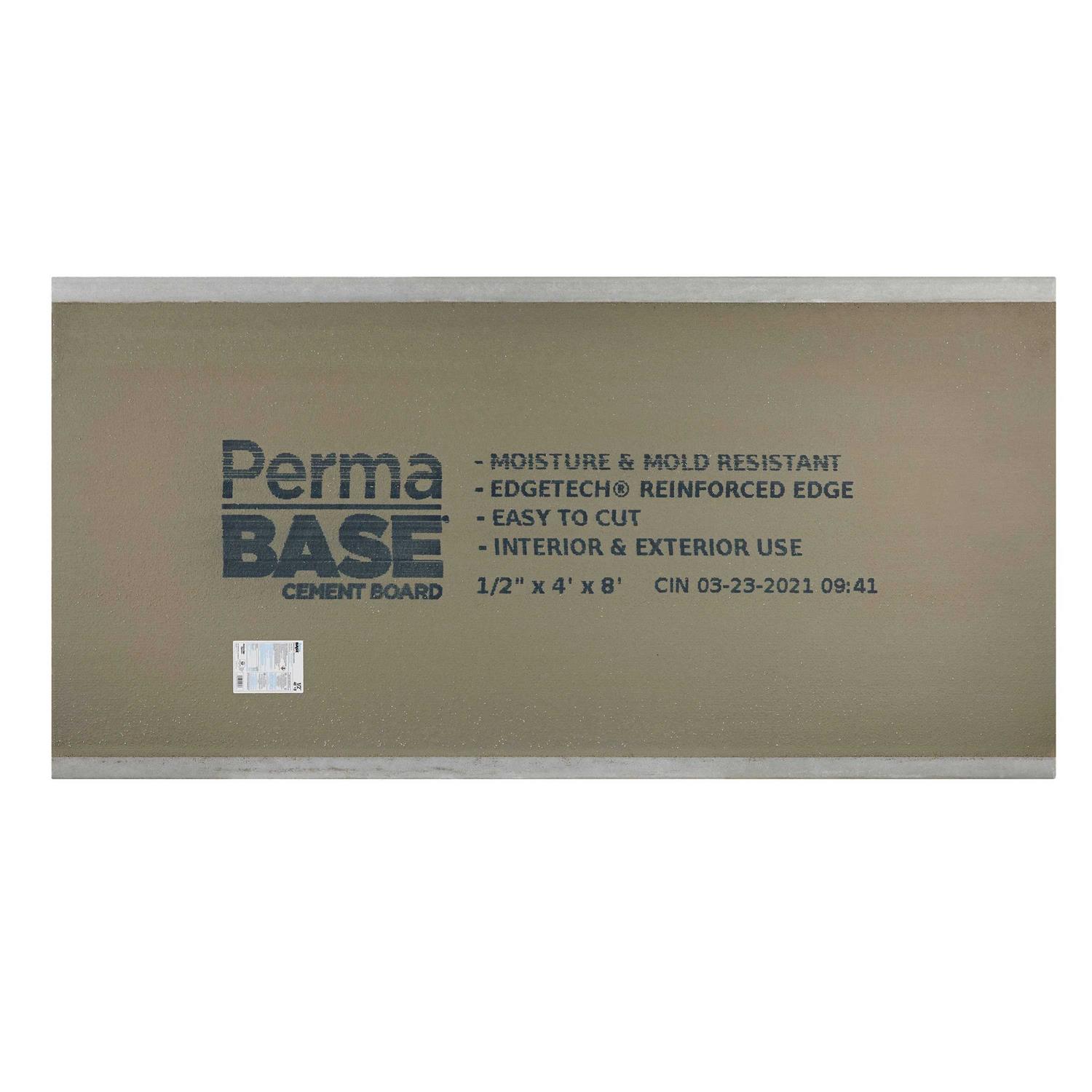 Permabase 1/2 in. x 4 ft. x 8 ft. Cement Board - Cheap Fitting