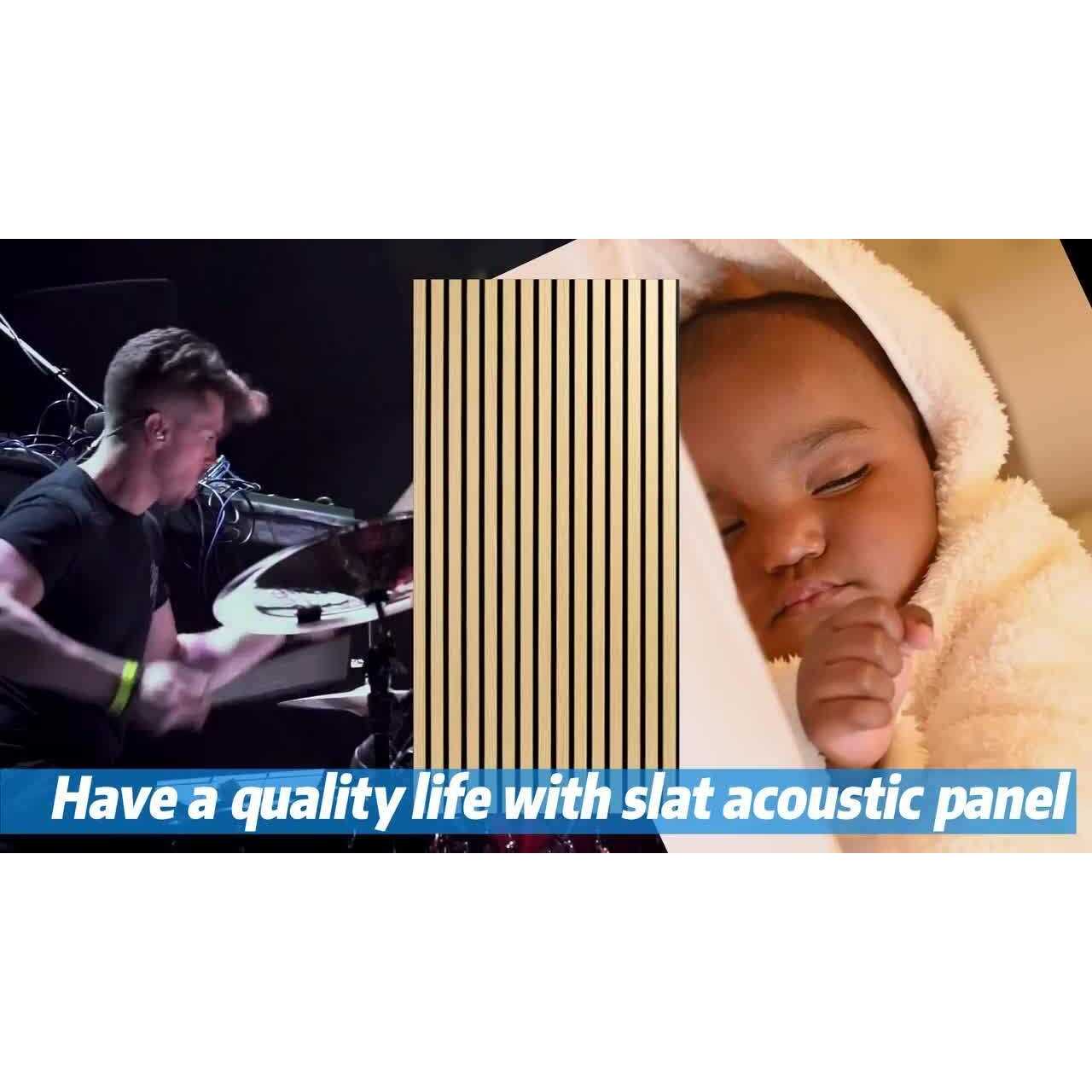 Art3dwallpanels 0.83 in. x 0.65 ft. x Wood Slat Acoustic Panels - Cheap Fitting