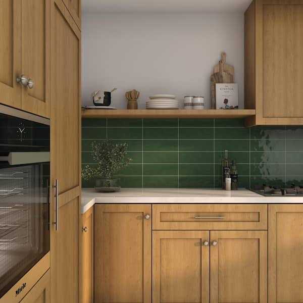 Daltile LuxeCraft 4-1/4 in. x 12-7/8 in. Glazed Ceramic Undulated Wall Tile - Cheap Fitting