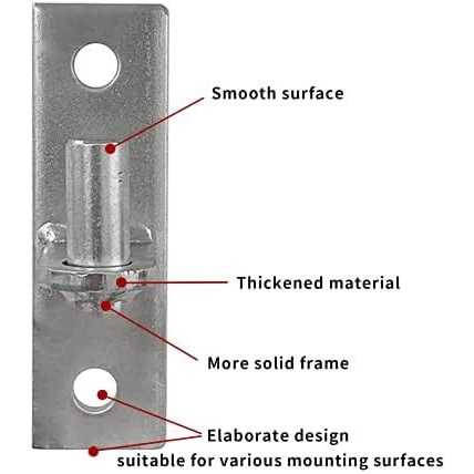 Glensam 2 Pack Wall Mount Gate Hinges Heavy Duty Wall Plate Hinges Outdoor Chain Link Fence Gate Hinges Fence Post Link Gate Hinge - Cheap Fitting