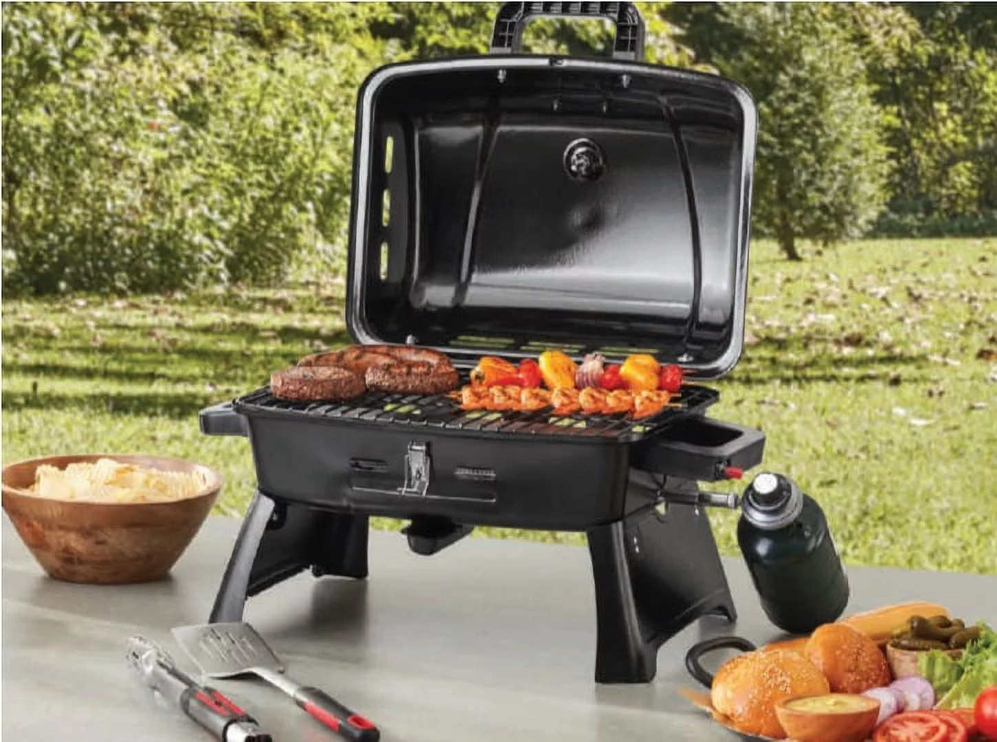 Ozark Trail Portable 1 Burner Propane Grill with Interchangeable Griddle Plate - Cheap Fitting
