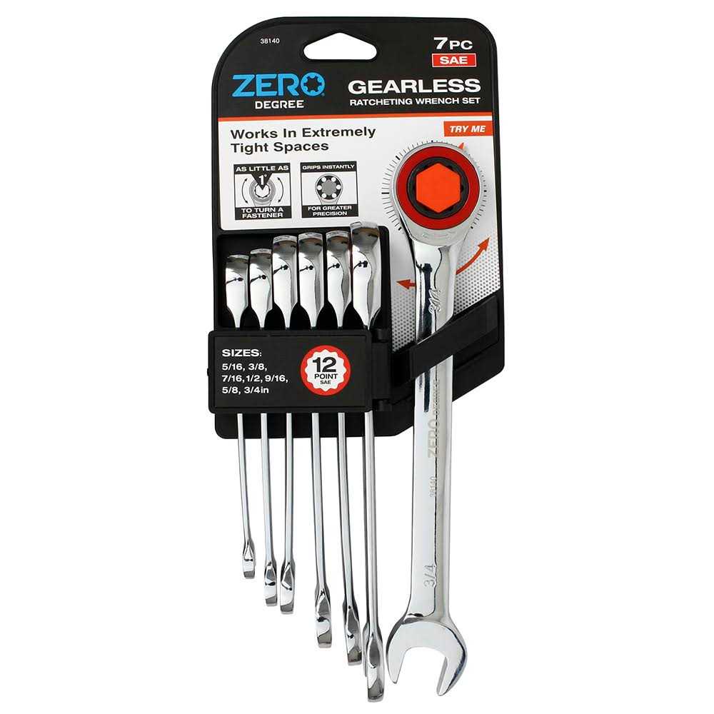 Zero Degree Gearless Ratcheting Wrench Set - Cheap Fitting