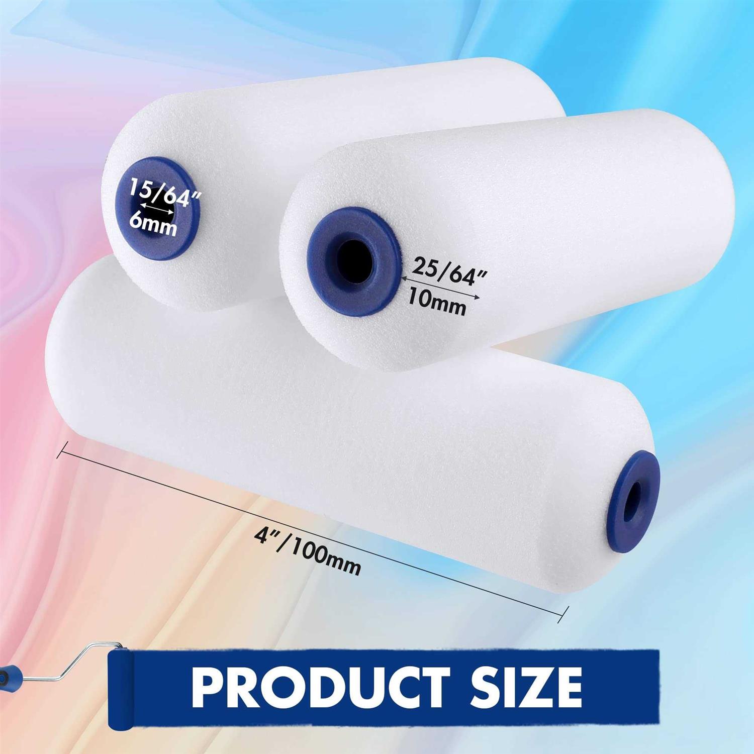 WORKPRO 12-Pack Foam Paint Roller 4 inch - Cheap Fitting