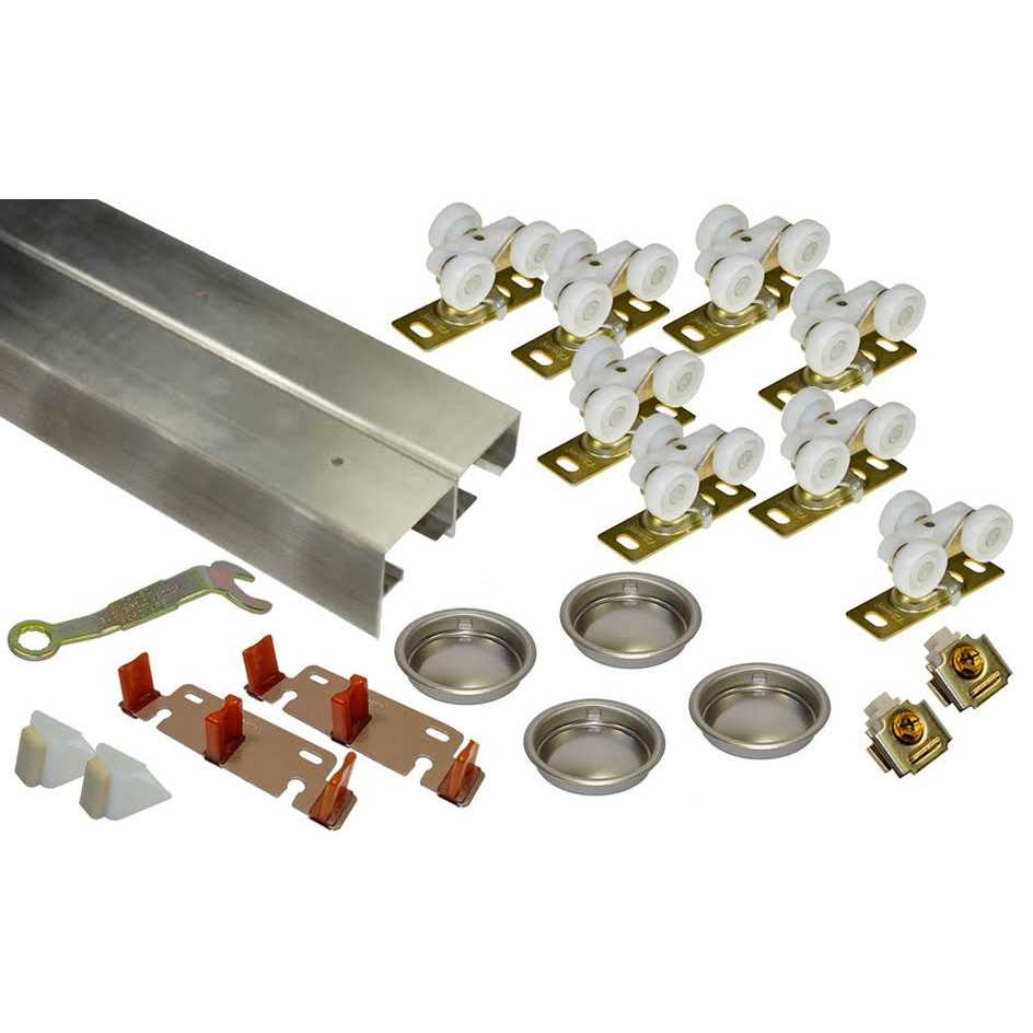 Johnson Hardware 138F Series 96 Aluminum Track with Hardware - Cheap Fitting