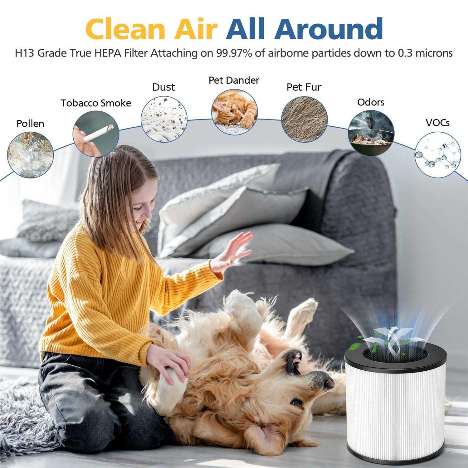 Cabiclean 14 True hepa Replacement Filter for ma Air Purifier - Cheap Fitting