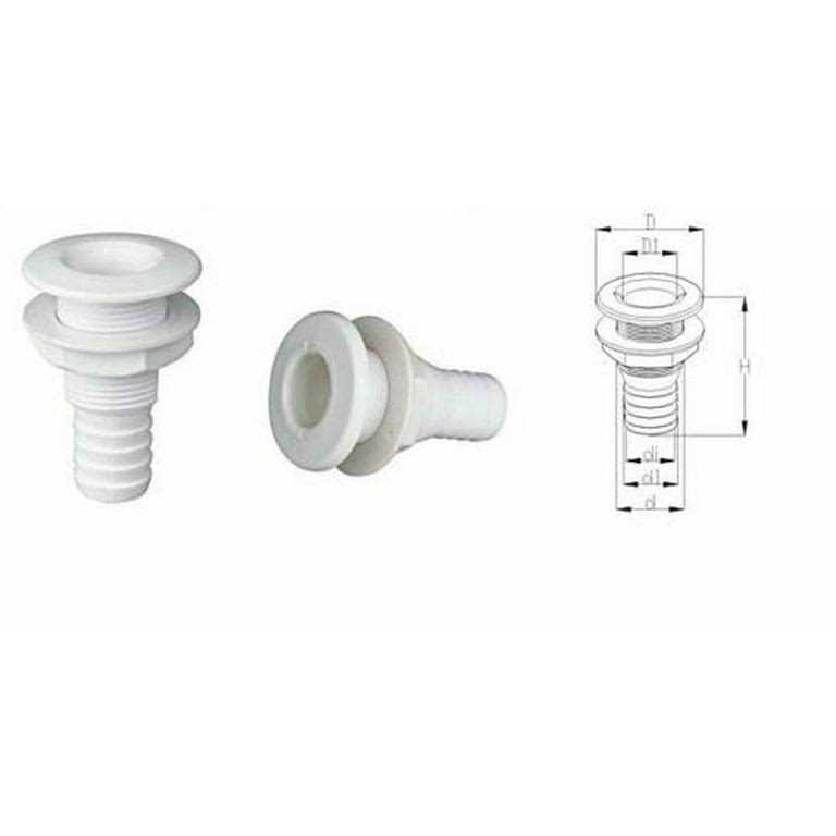 SEAFLO Thru Hull Fitting Through Hull Choose Size and Pack Quantity - Cheap Fitting