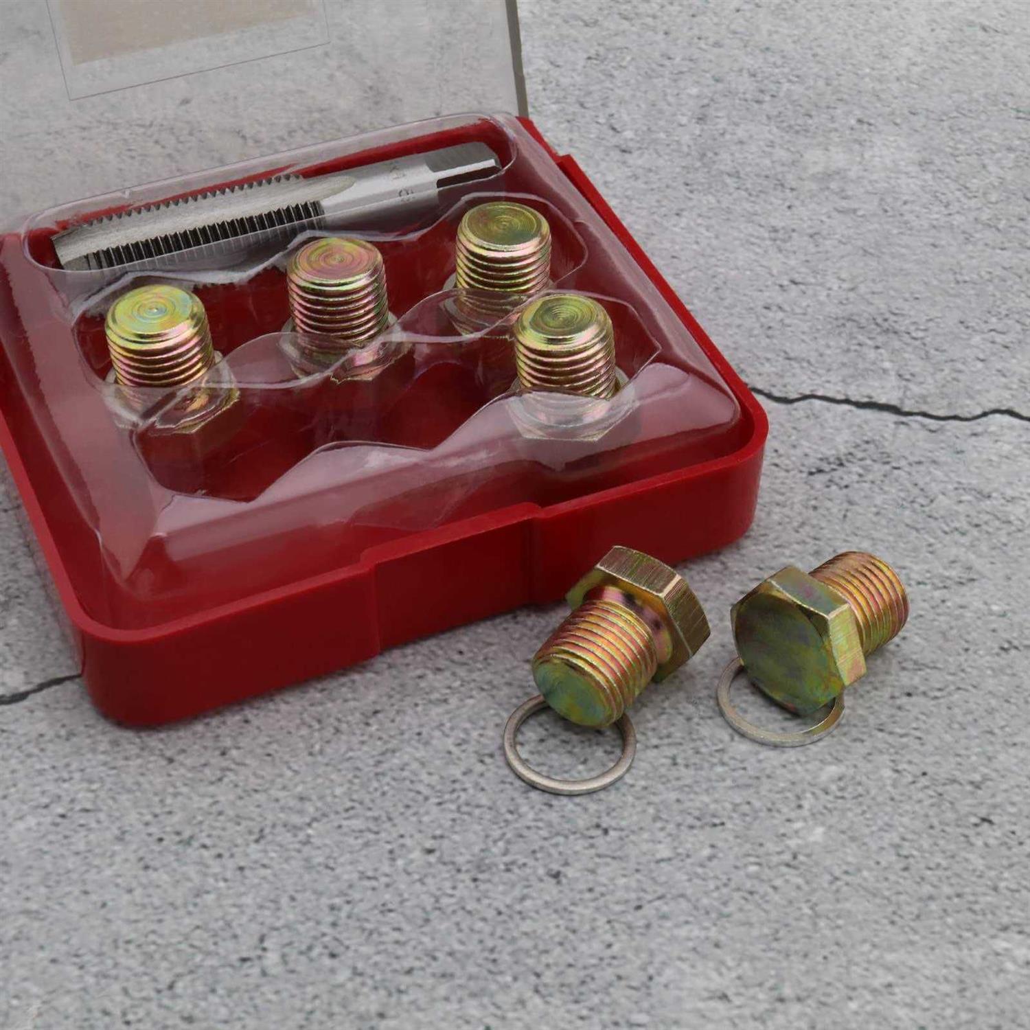 Micro Trader Oil Drain Plug Tap Thread Repair Kit Oil Pan Screws Rethread Tool M15 - Cheap Fitting