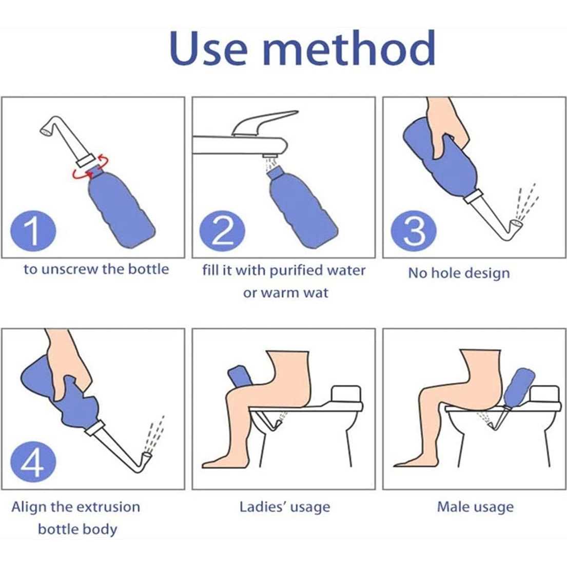 Portable Bidet Bottle for Travel Personal Hygiene Care Manual Bidet - Cheap Fitting