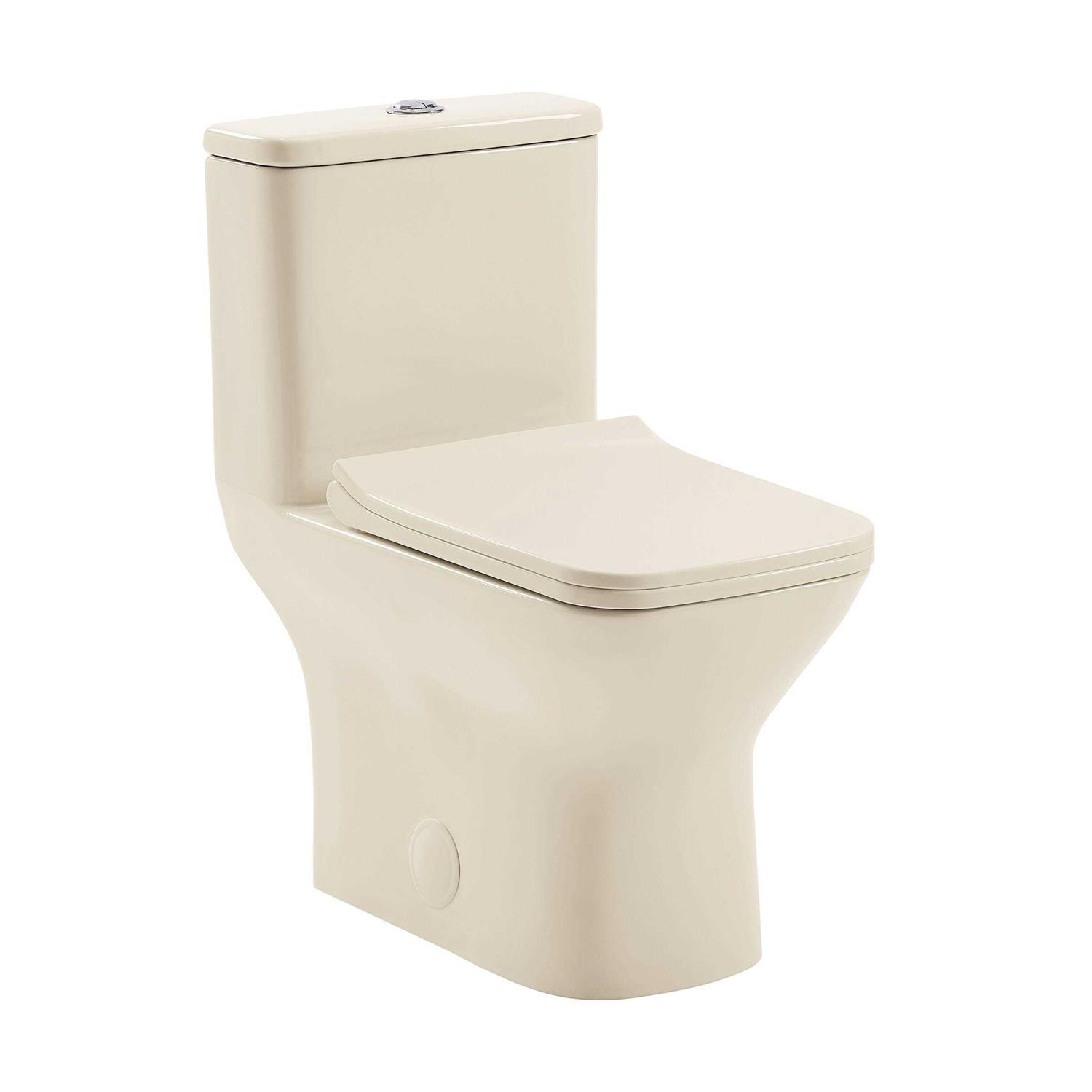 Swiss Madison Carre One Piece Square Toilet Dual-Flush 1.1/1.6 GPF - Cheap Fitting