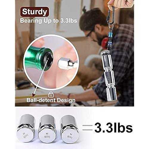 Push to Unlock,katerk 6pcs 1/4 inch Hex Shank Aluminum Alloy Screwdriver Bits Holder Light-weight Quick-change Extension Bar Keychain Drill Screw - Cheap Fitting