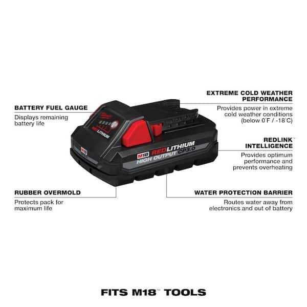 Milwaukee M18 18V Lithium-Ion Cordless Combo Kit w/ Batteries - Cheap Fitting