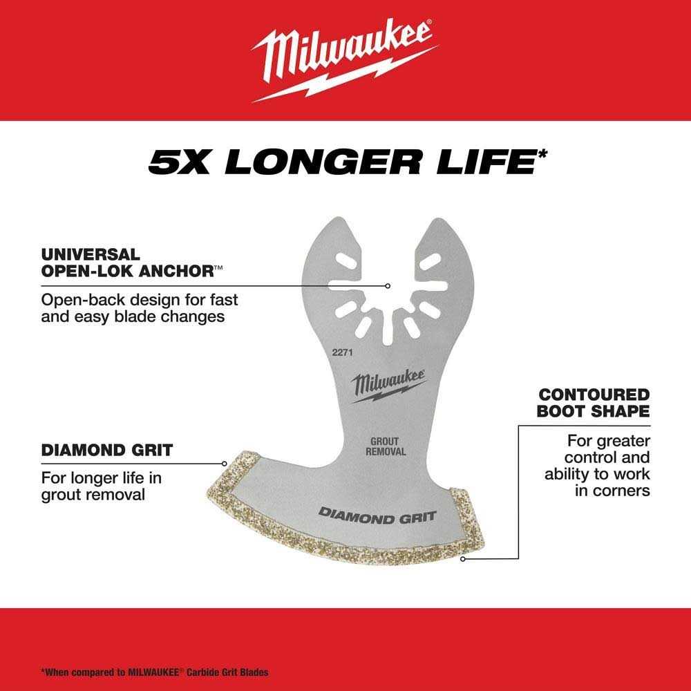 Milwaukee 49-25-2271 Open-Lok Diamond Grit Blade - Cheap Fitting