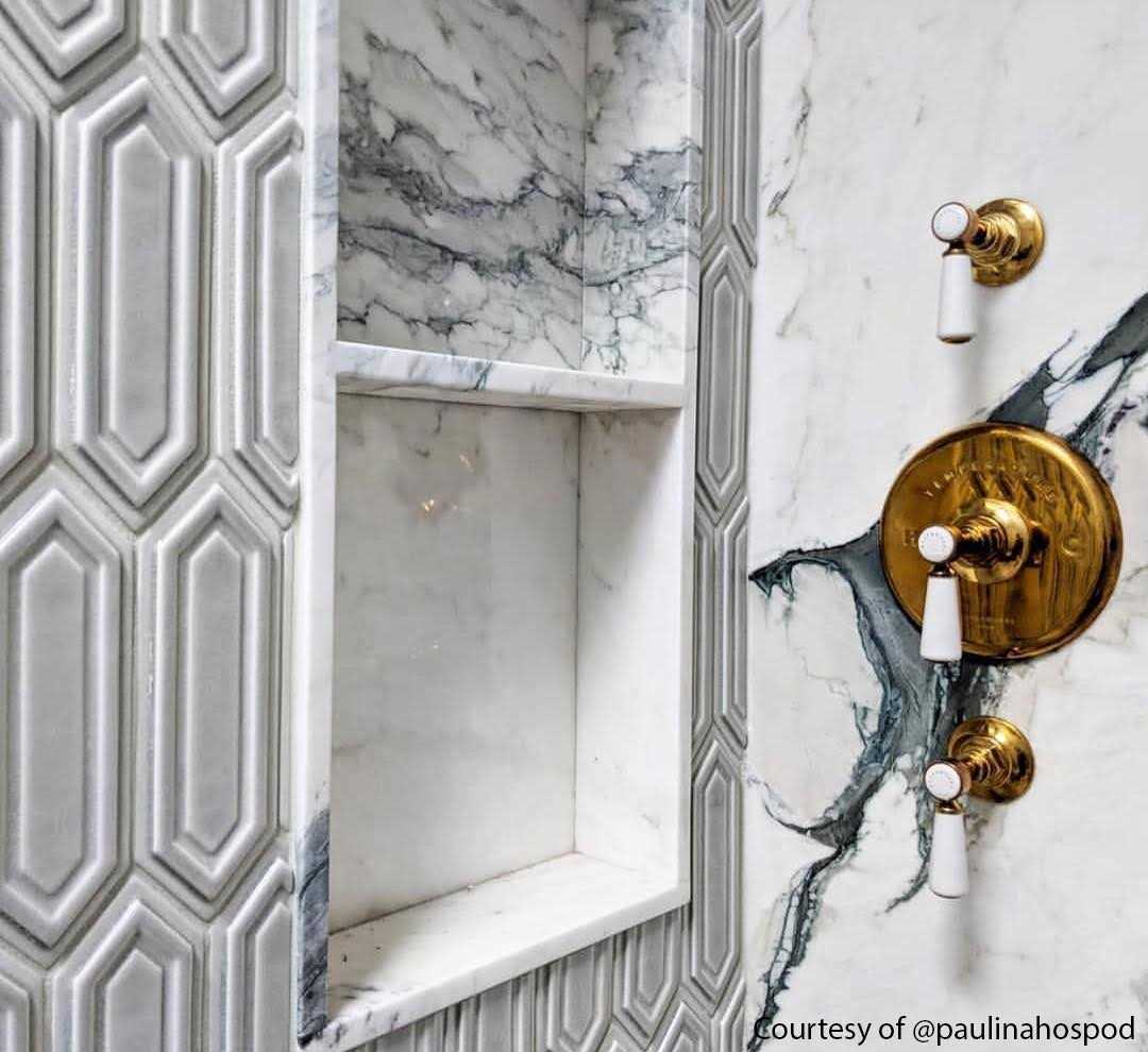 Delphi Hexagon 3 x 9 Straight Edge Ceramic Mosaic Sheet Tile Ivy Hill Tile - Cheap Fitting