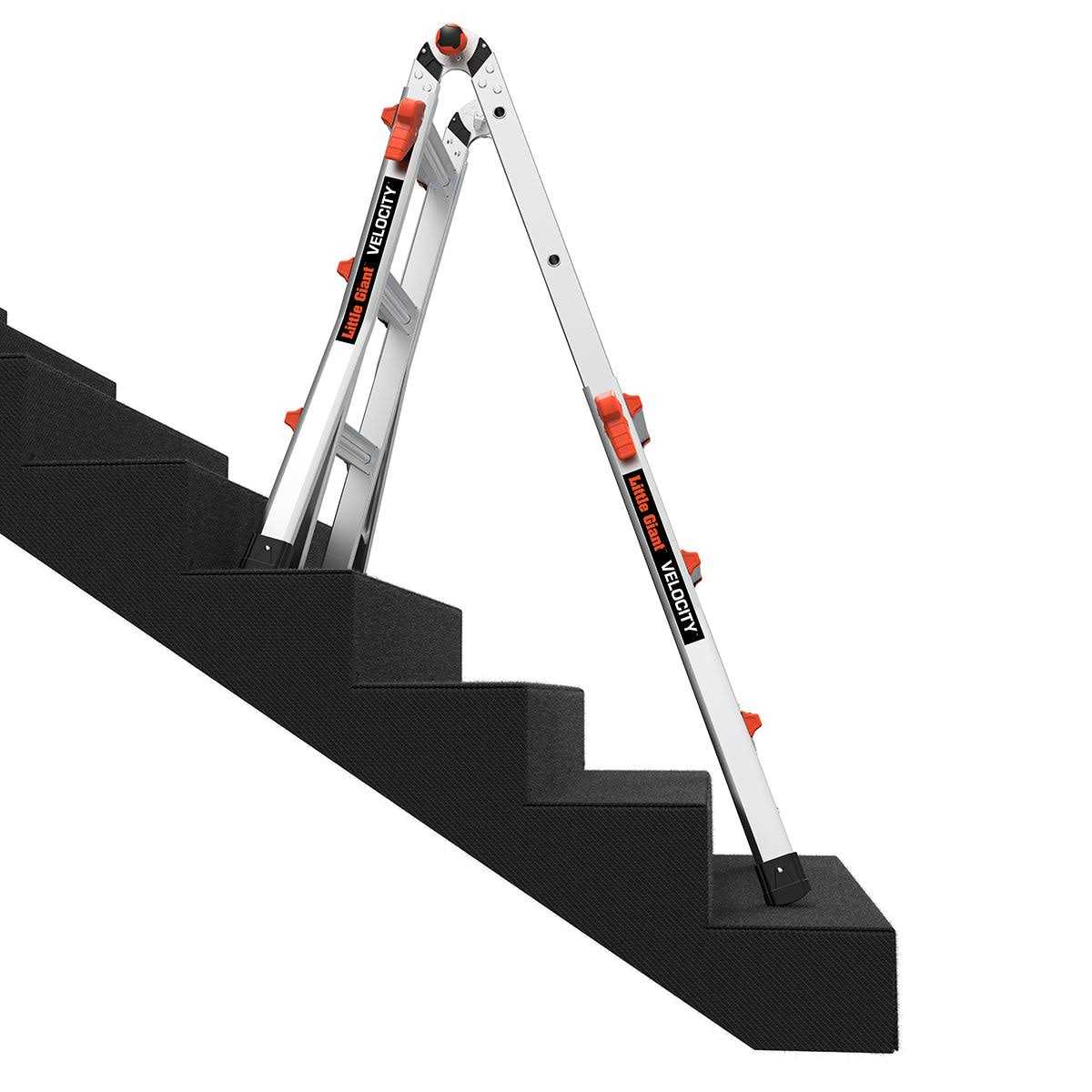 Articulating Ladder Velocity Little Giant Ladders Model 22 / with Ratchet Levelers 15422-801 - Cheap Fitting