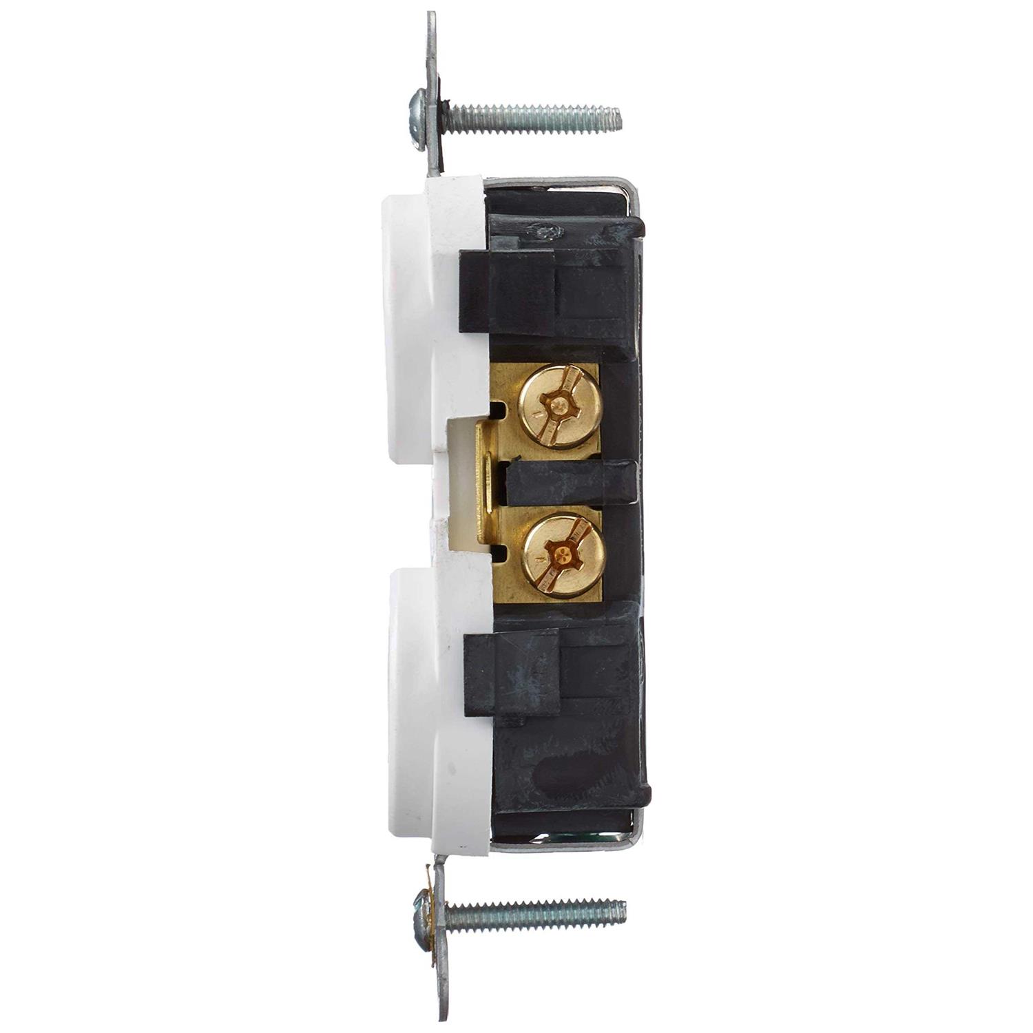 Leviton 5822-W Commercial Grade Duplex Receptacle - Cheap Fitting