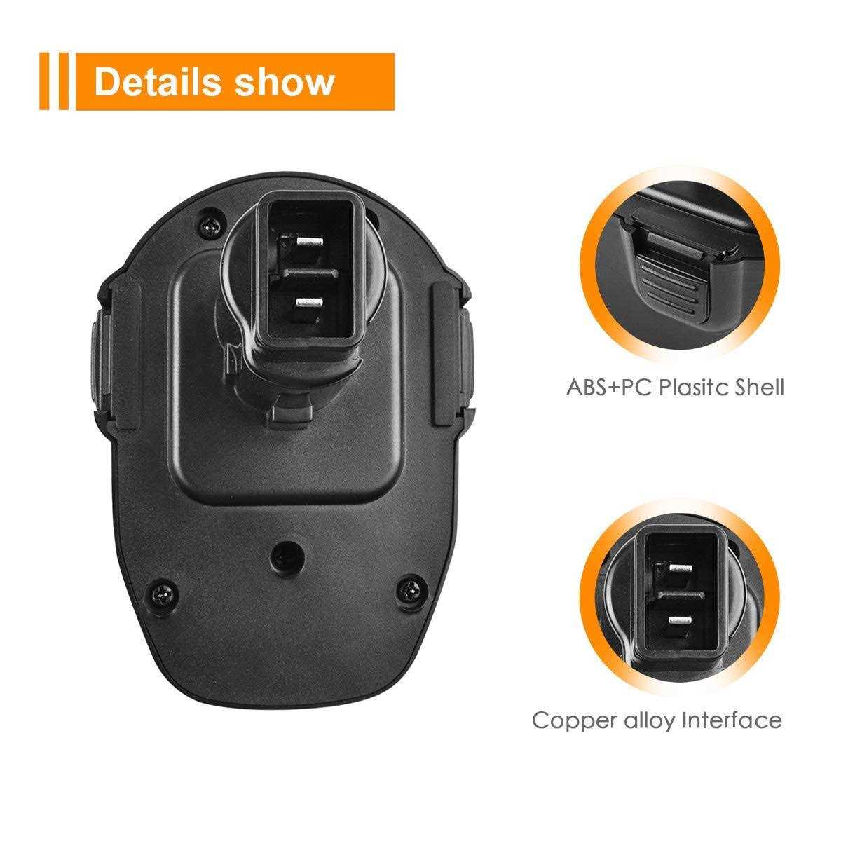 Upgraded 3.5Ah 2Pack 14.4V PS140 Battery for Black & Decker Firestorm PS140 14.4 Volt PS3600 FS1462F CRS144 Pod Style Power Tool Battery - Cheap Fitting