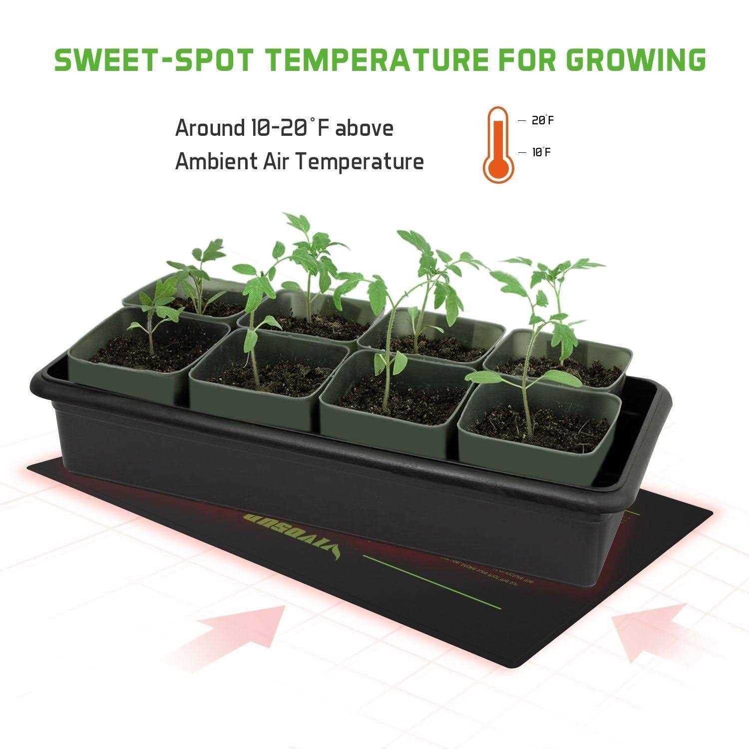 VIVOSUN 20.75 Seedling Heat Mat and Digital Thermostat Combo Set - Cheap Fitting