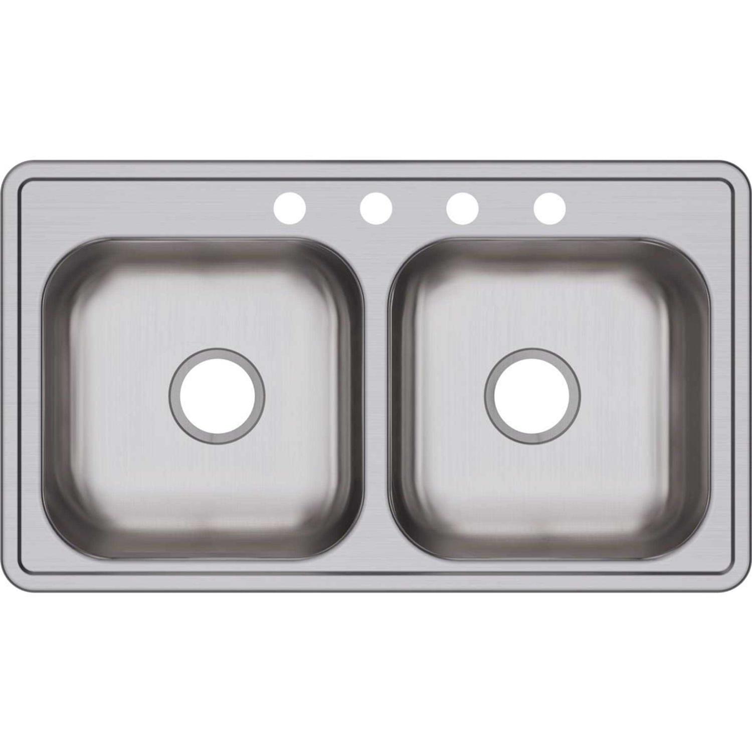 Elkay D233193 Dayton 33 Stainless Steel Kitchen Sink - Cheap Fitting